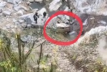 La escena del accidente en la provincia china de Guangxi el 19 de mayo. (Foto: chinanews)