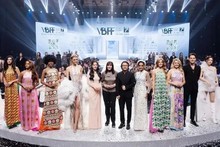 Celebridades internacionales en el Vietnam Beauty Fashion Fest. (Fotografía: thanhnien.vn)