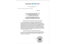 Anuncio del Secretario General de la ONU a los Estados miembros. (Fotografía: Ministerio de Relaciones Exteriores de Vietnam)