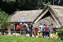 Mucha gente visita la Aldea del Loto con motivo del 135 aniversario del natalicio del Presidente Ho Chi Minh. (Fotografía: sggp.org.vn)