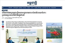 Medios de comunicación camboyanos destacan fuertes lazos trilaterales con Vietnam y Laos. (Foto: VNA)