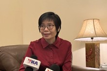 Ton Thi Ngoc Huong, jefa de la misión vietnamita ante la Asean. (Foto: VOV)