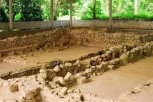 Un sitio de excavación de Oc Eo-Ba, el sitio nacional especial de reliquias en la provincia de An Giang (Foto: VNA)