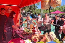El papellón de Vietnam en el evento (Fotografía: VNA)