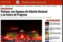 Medios latinoamericanos afirmaron que la victoria del 30 de abril no sólo fue un motivo de orgullo para Vietnam sino también una fuerte fuente de inspiración para los movimientos de liberación nacional en todo el mundo, especialmente en América Latina. (Foto: VNA)