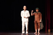 La obra recrea la imagen del Presidente Ho Chi Minh. (Foto: thoidai.com.vn)