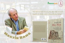 Martín Rama y su libro "Por amor a Hanói". (Fuente: toquoc.vn)