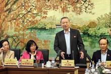 El secretario general del Partido Comunista de Vietnam, To Lam, en el evento. (Foto: VNA)