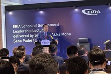 El presidente del Partido Popular de Camboya y titular del Senado, Samdech Techo Hun Sen, habla en el evento. (Foto: VNA)