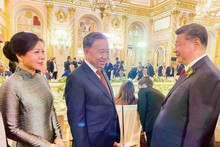El secretario general del PCV, To Lam, sostiene encuentro con el secretario general del Partido Comunista de China y presidente del país, Xi Jinping. (Foto: baoquocte.vn)