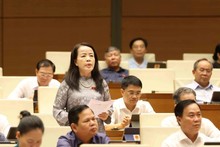 En una sesión de la Asamblea Nacional de Vietnam. (Foto: VNA)