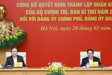 [Foto] Establecen grupos de inspección a Comités partidistas en Gobierno y Parlamento de Vietnam