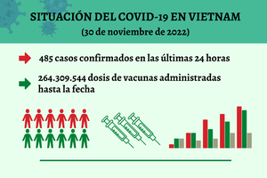 Infografía: Actualización sobre la situación del Covid-19 en Vietnam - 30 de noviembre de 2022