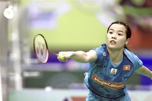 La badmintonista número uno de Vietnam, Nguyen Thuy Linh (Foto: VNA)