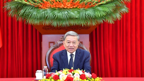 El secretario general del Partido Comunista de Vietnam, To Lam, en el evento (Foto: Nhan Dan)