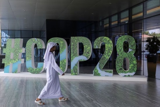 En The Changemaker Majlis, la conferencia nivel ejecutivo, centrada en la acción climática, en Abu Dhabi, Emiratos Árabes Unidos, el 1 de octubre de 2023. (Foto: Reuters)