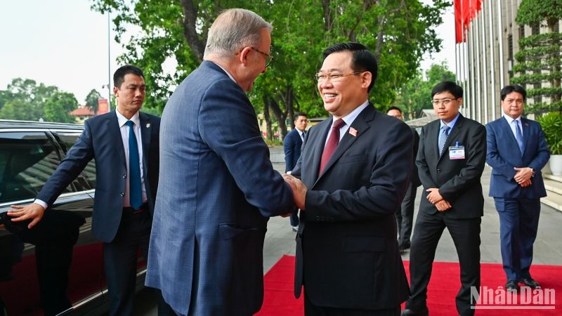 [Foto] Presidente de la Asamblea Nacional de Vietnam recibe al premier de Australia