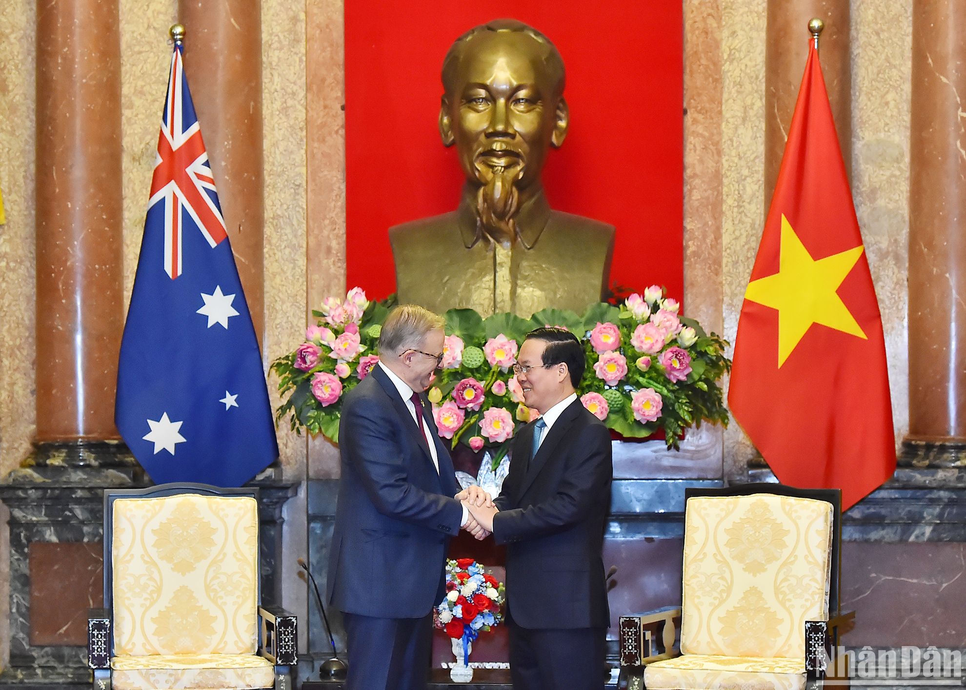 Presidente de Vietnam recibe al primer ministro australiano 