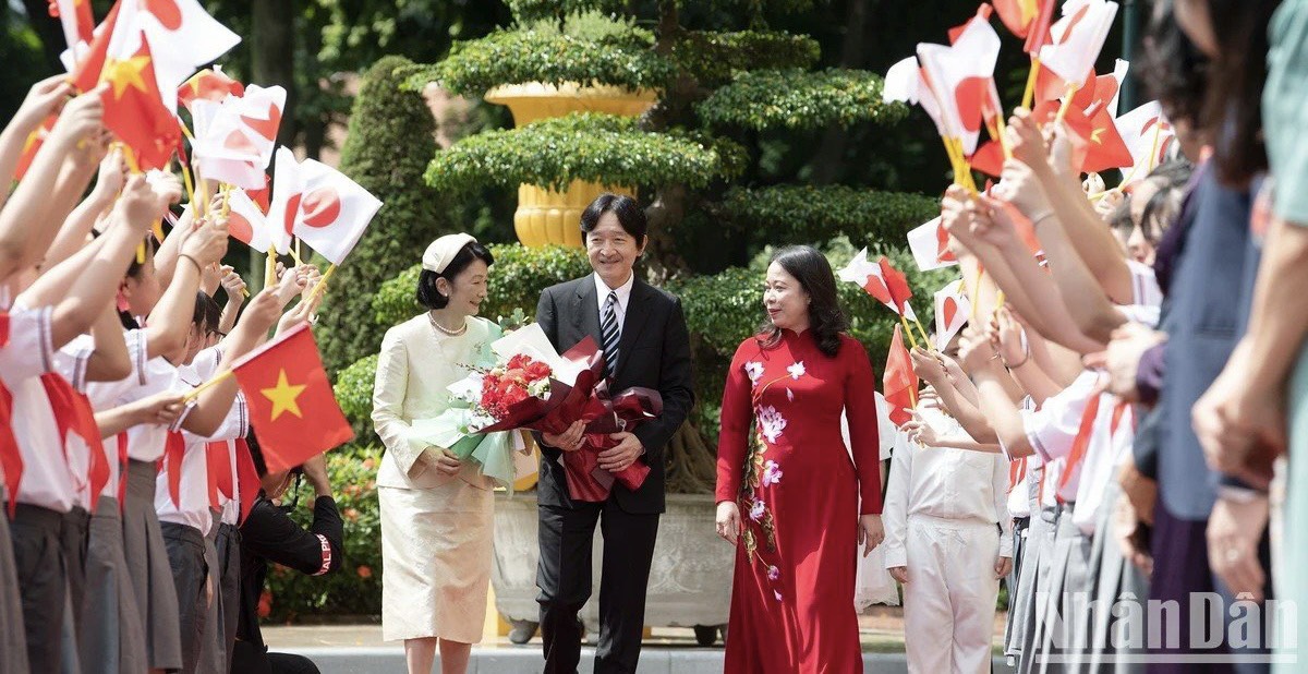 Vicepresidenta vietnamita sostiene conversaciones con príncipe heredero japonés y su cónyuge