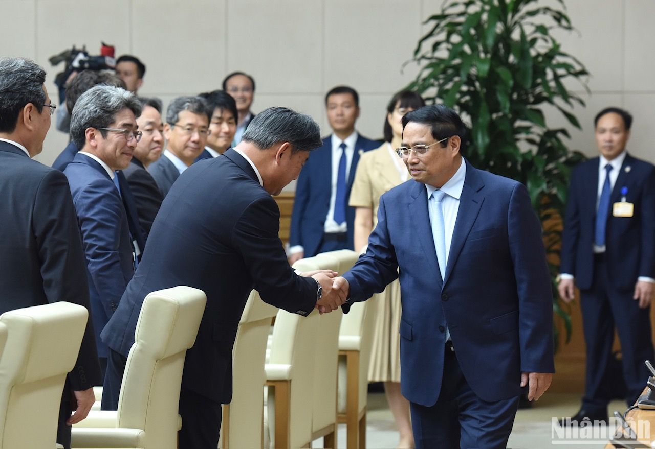[Foto] Premier vietnamita recibe a delegación de Comité Económico Japón – Vietnam