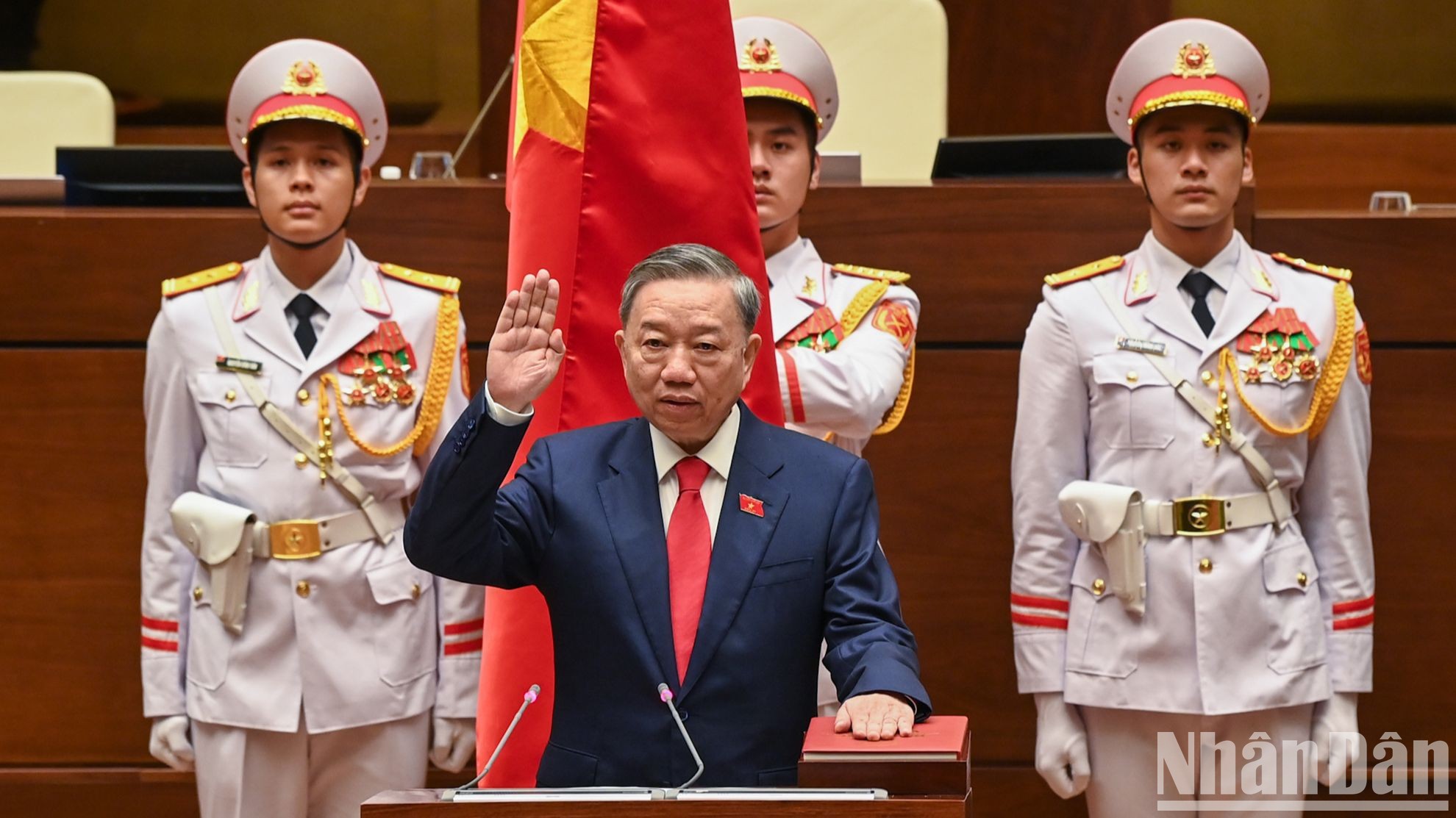 [Foto] To Lam jura su cargo como presidente de Vietnam