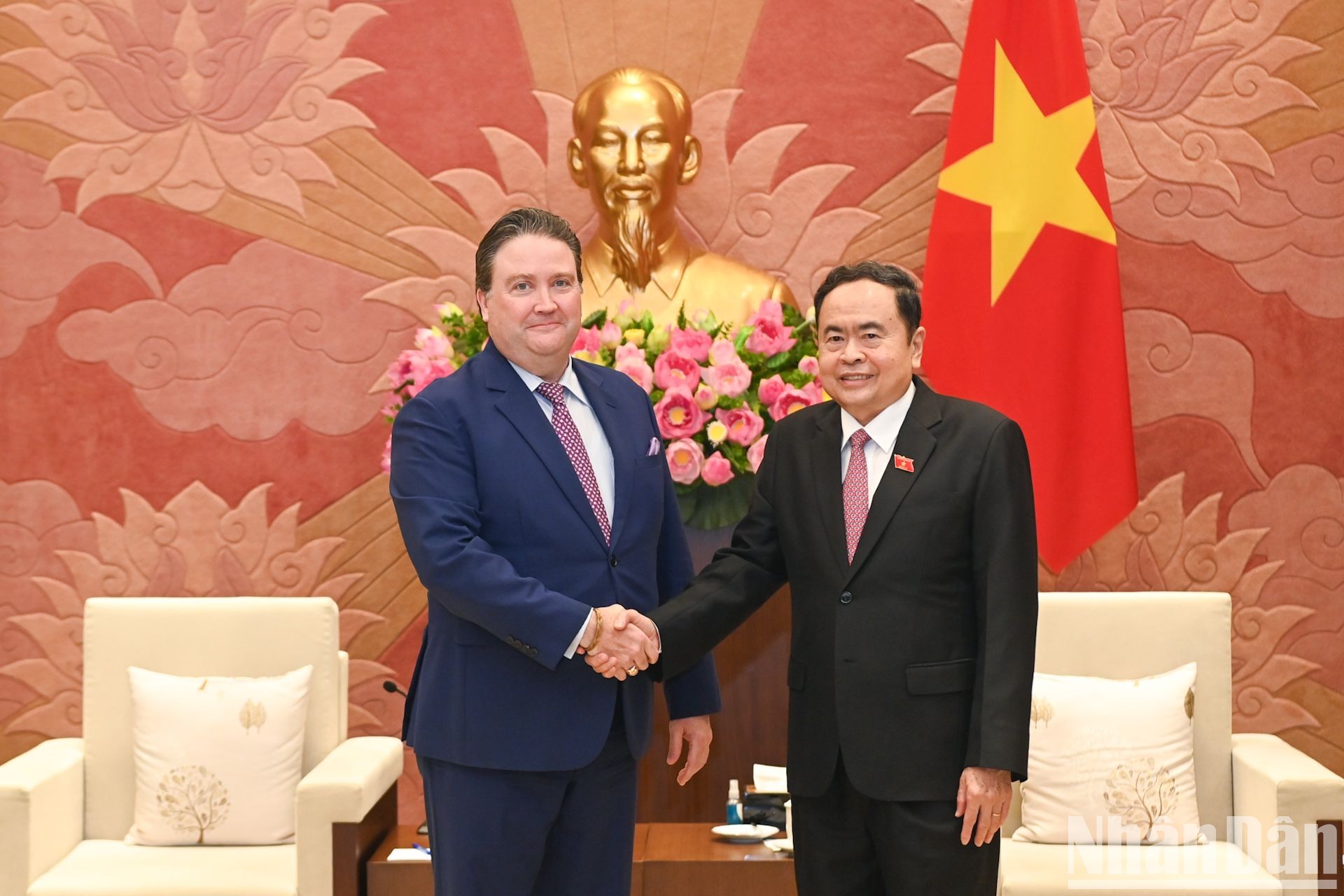 [Foto] Presidente del Parlamento vietnamita recibe a embajador de Estados Unidos