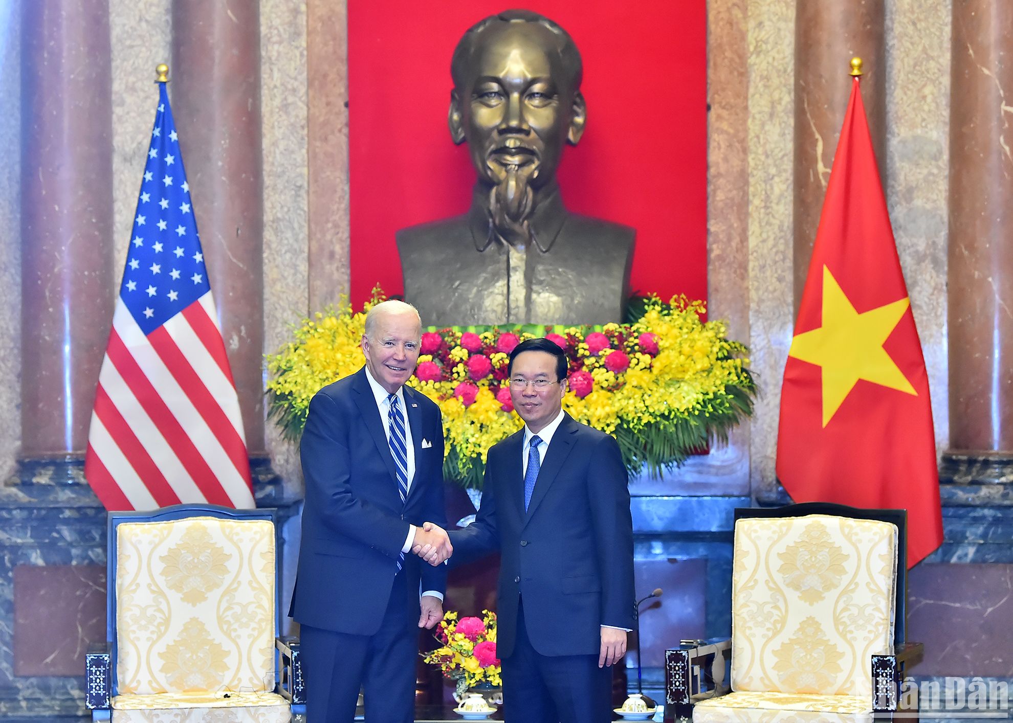 [Foto] Presidente de Vietnam recibe al presidente de Estados Unidos