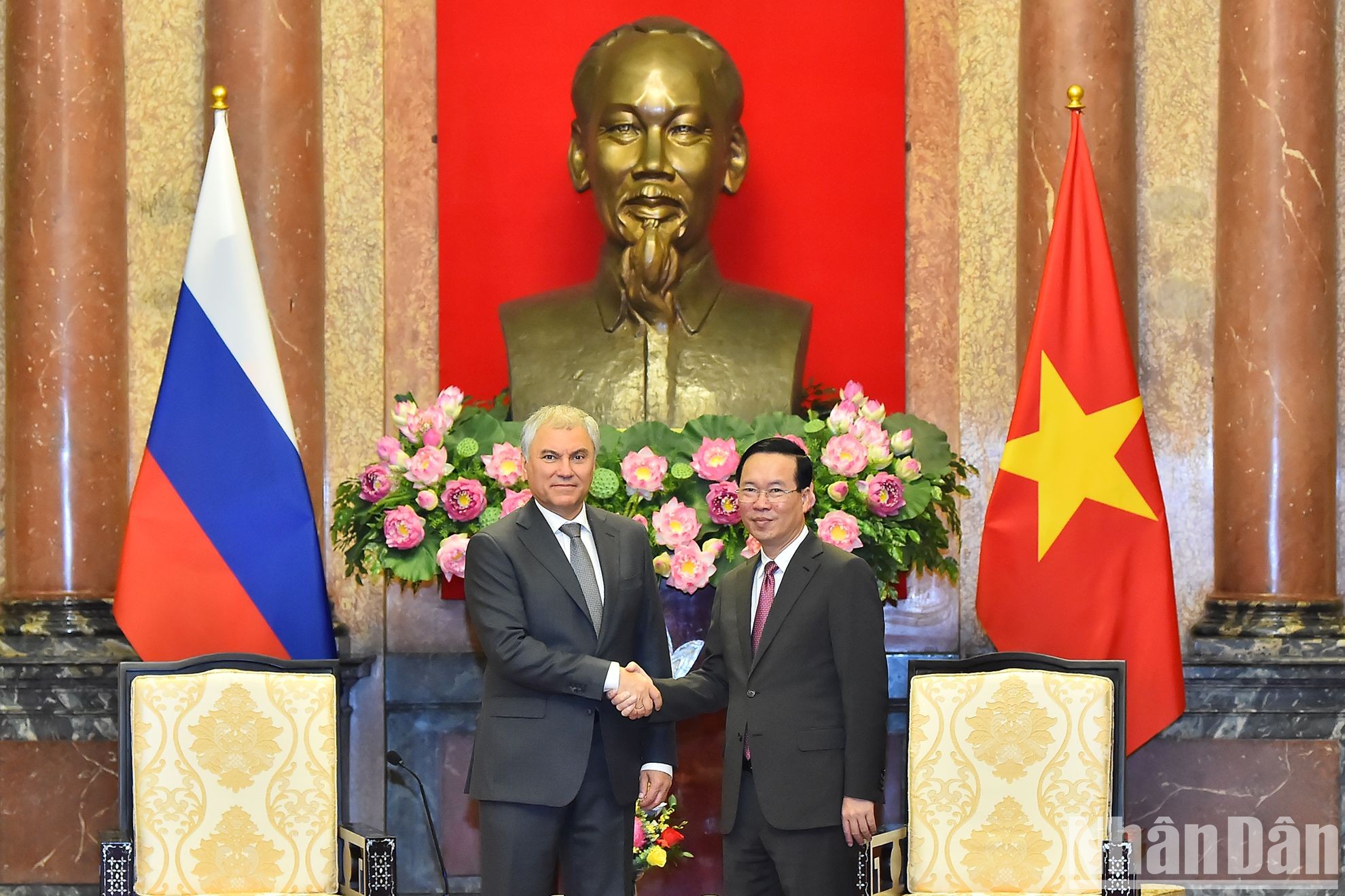 [Foto] Presidente vietnamita recibe a titular de Duma Estatal de Rusia