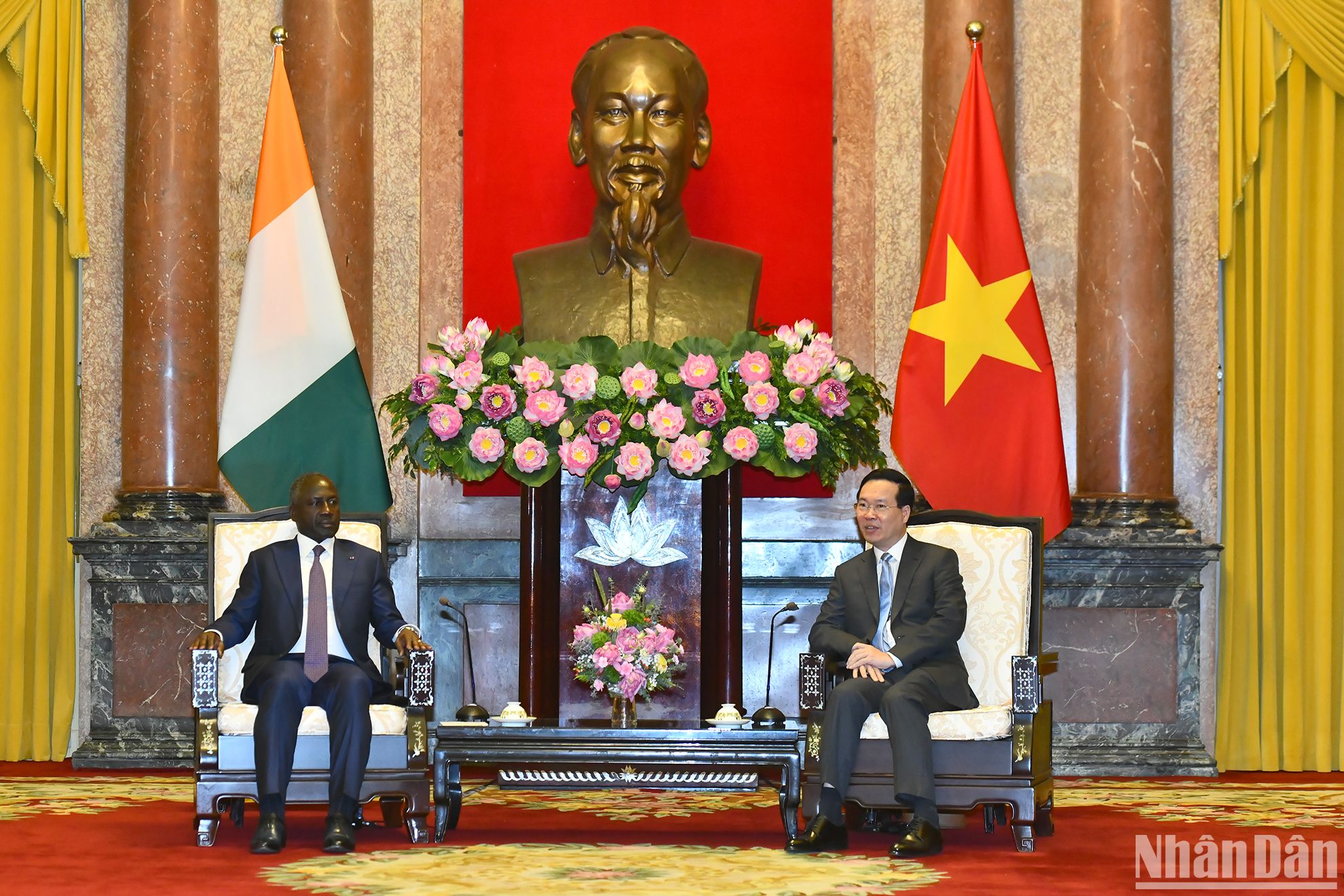 Presidente vietnamita recibe al máximo dirigente legislativo marfileño 