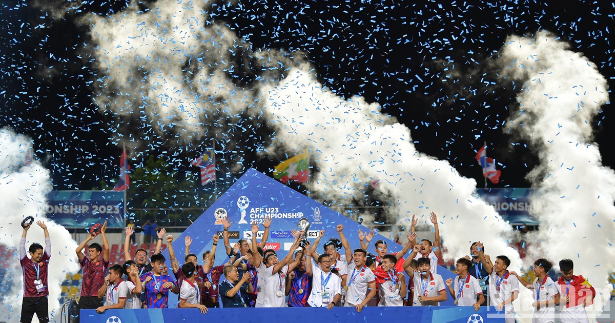 [Foto] Vietnam festeja el título del Campeonato de Fútbol Sub-23 del Sudeste Asiático