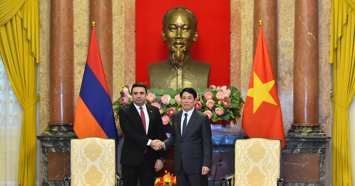 [Foto] Presidente vietnamita recibe al titular de la Asamblea Nacional de Armenia