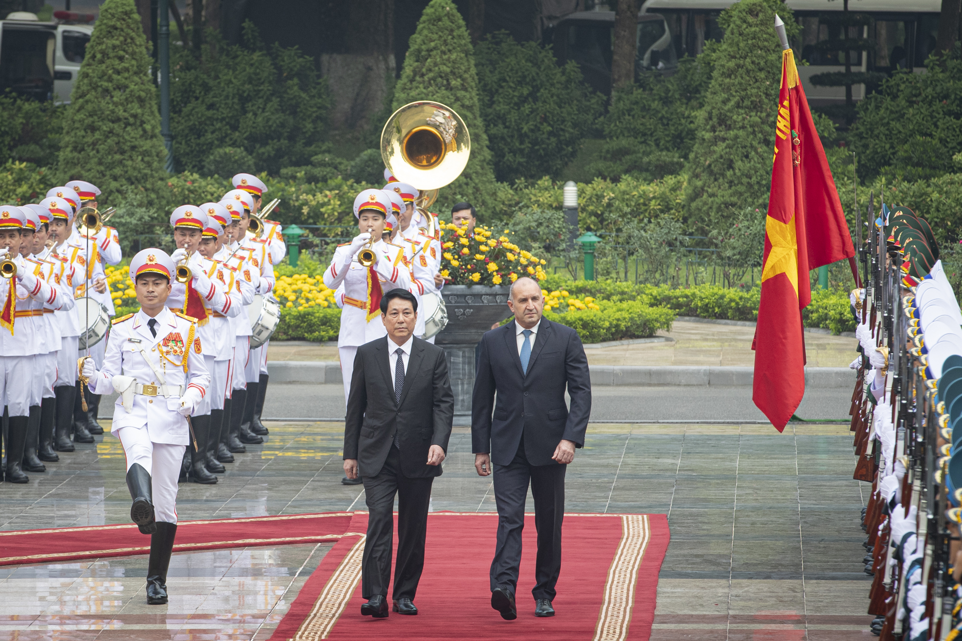 [Foto] Presidente vietnamita preside acto de bienvenida a su homólogo búlgaro