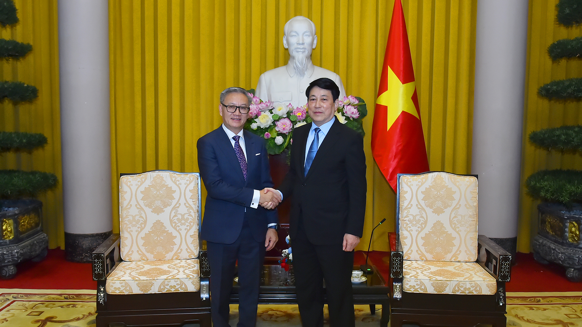 [Foto] Presidente de Vietnam recibe a ministro de Relaciones Exteriores de Laos