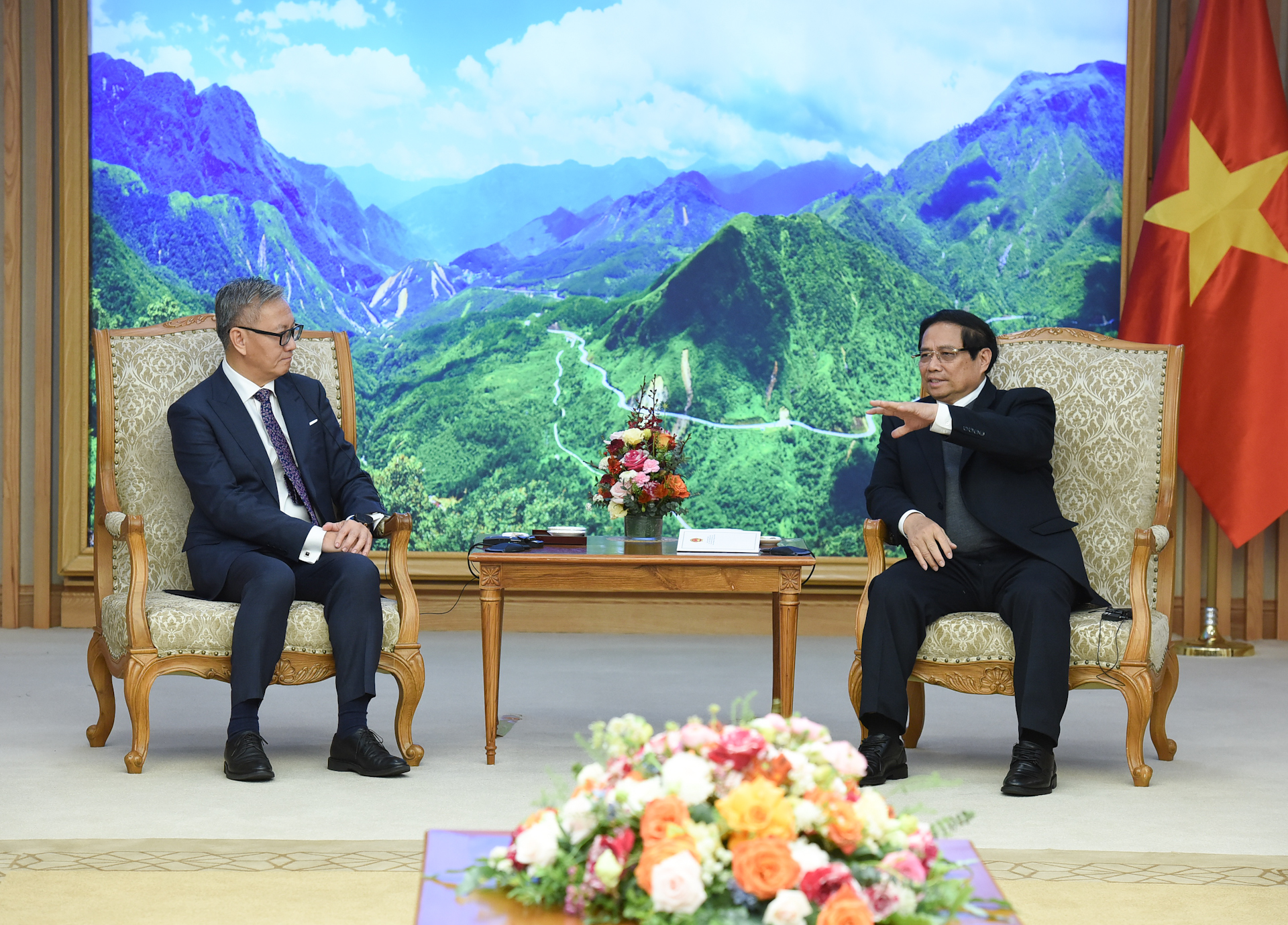 [Foto] Premier vietnamita recibe a ministro de Relaciones Exteriores de Laos