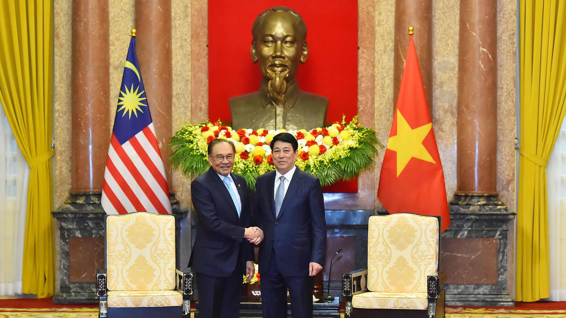 [Foto] Presidente de Vietnam recibe a primer ministro de Malasia