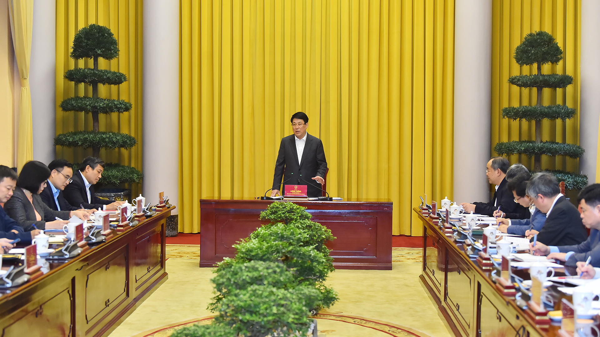 [Foto] Presidente de Vietnam sostiene reunión de trabajo con Ministerio de Relaciones Exteriores