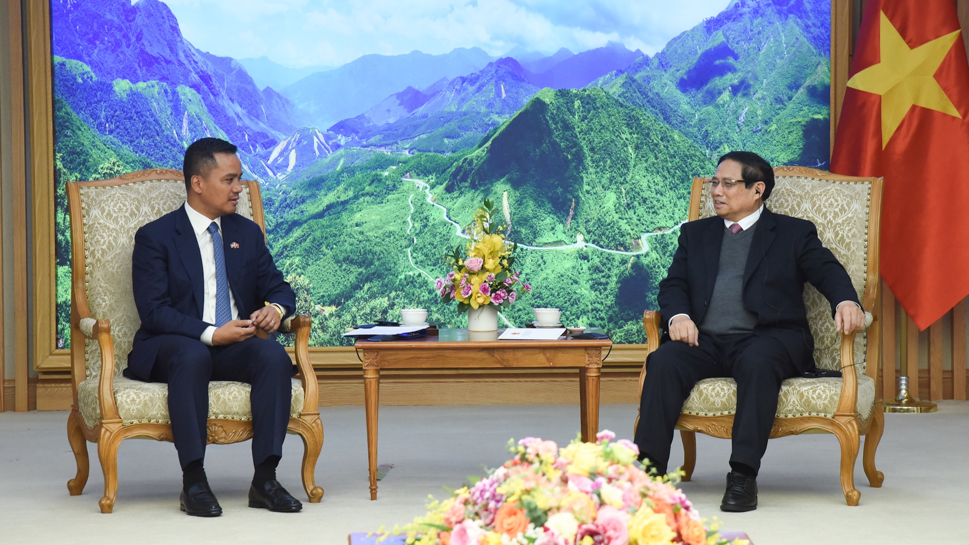 [Foto] Premier vietnamita recibe al ministro de Interior de Camboya