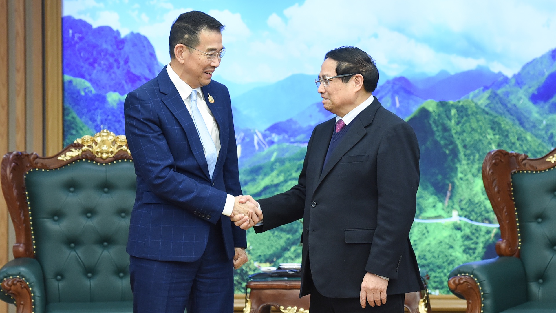 [Foto] Primer ministro de Vietnam recibe al canciller de Tailandia