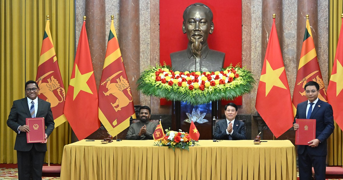 [Foto] Vietnam y Sri Lanka firman acuerdos de cooperación importantes