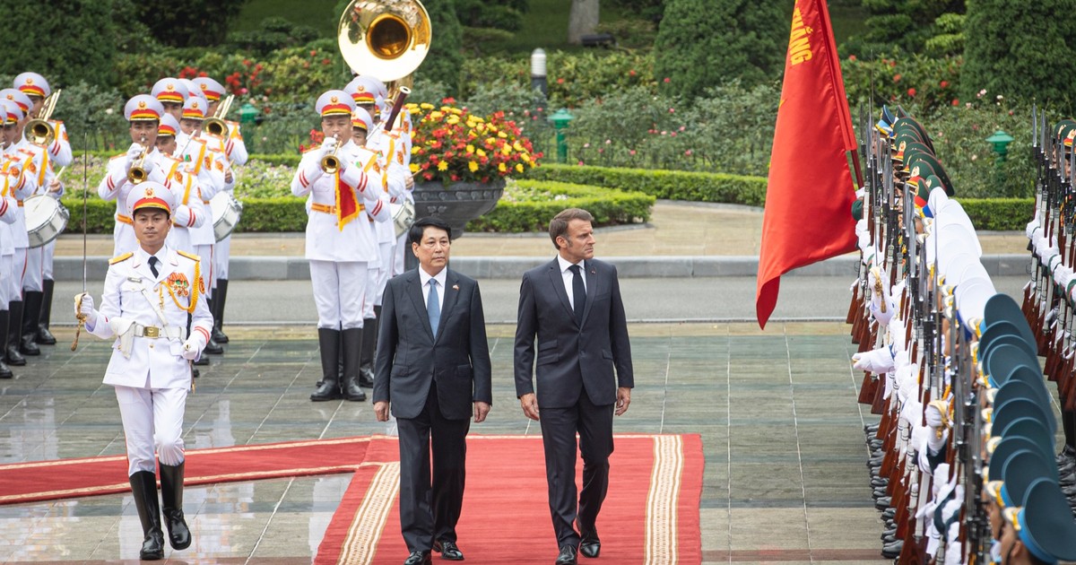 [Foto] Presidente de Vietnam preside ceremonia de bienvenida a su homólogo francés