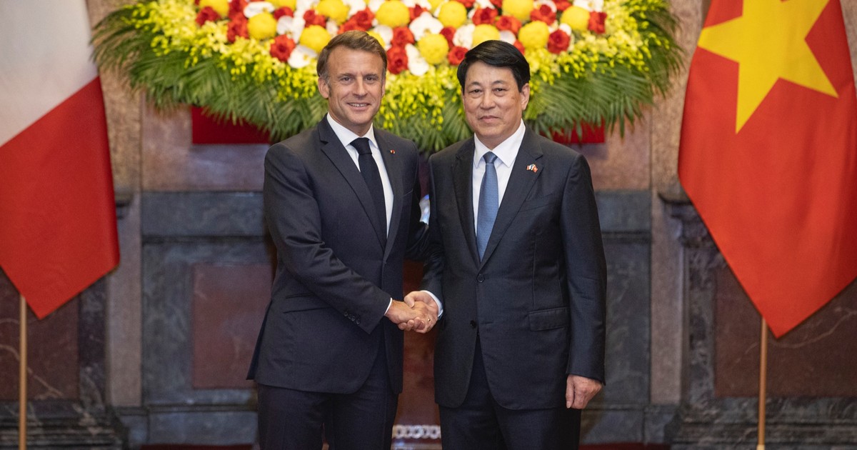 [Foto] Presidente de Vietnam se reúne con su par francés
