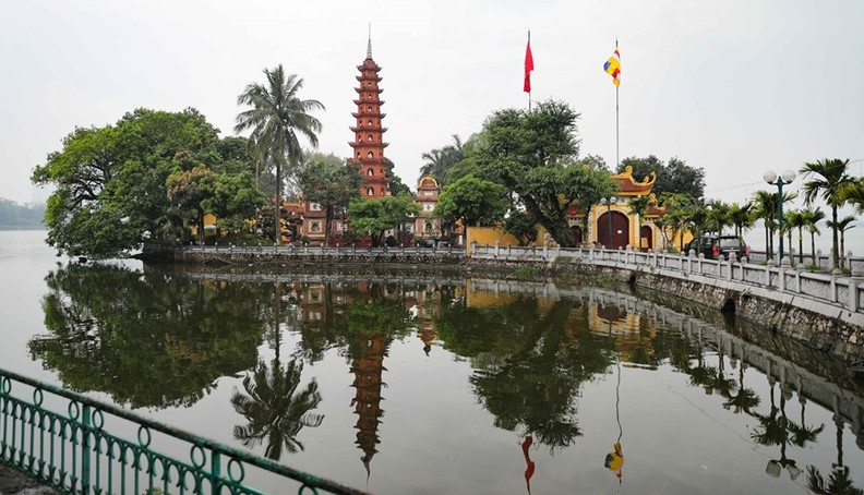 Antigo pagode Tran Quoc, relíquia histórica e cultural nacional do Vietnã ảnh 5