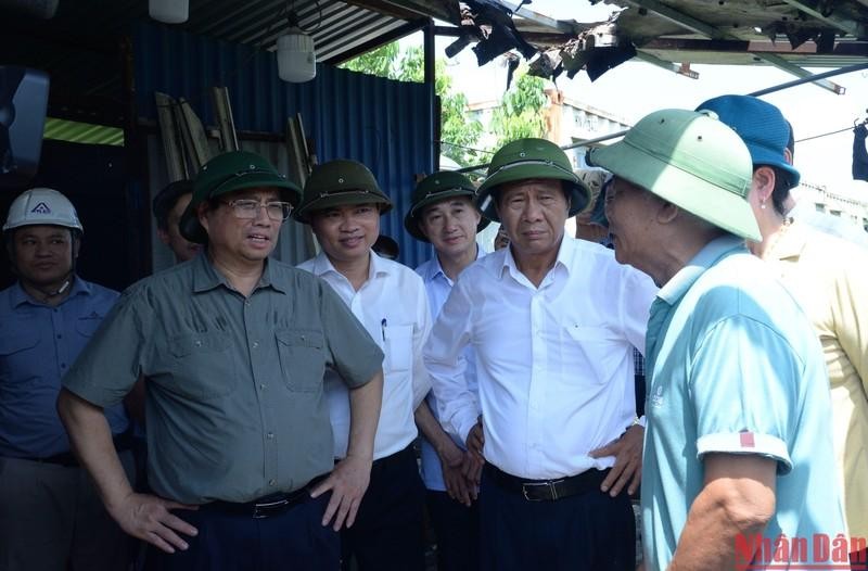 El primer ministro de Vietnam, Pham Minh Chinh, realiza visita de trabajo a la provincia de Ha Nam. (Fotografía: Nhan Dan)