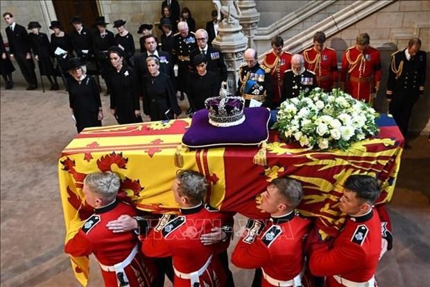 Ataúd de la Reina Isabel II. (Fotografía: AFP/ VNA)