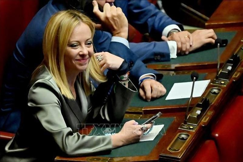 La presidenta del Consejo de Ministros de Italia, Giorgia Meloni. (Fotografía: AFP/VNA)