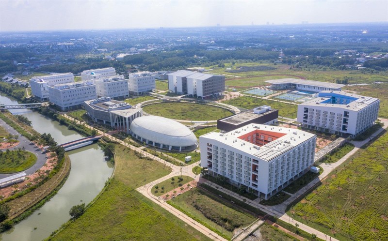 Campus de la nueva universidad. (Fotografía: baobinhduong.vn)