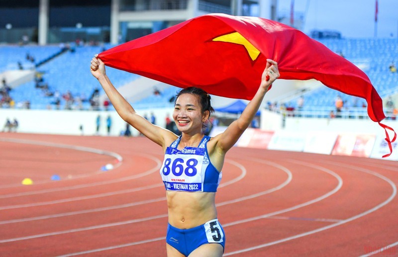 La atleta Nguyen Thi Oanh. (Fotografía: Nhan Dan)