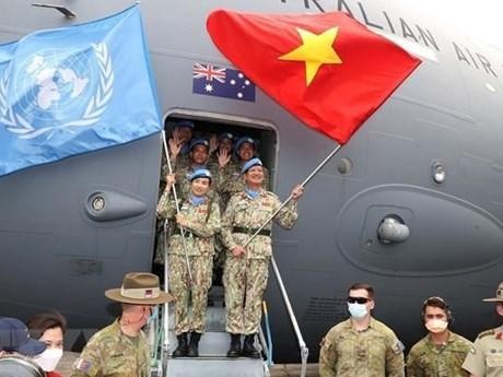 Equipo de ingenieros de Vietnam participa en la fuerza del mantenimiento de la paz de la ONU (Fuente: VNA)