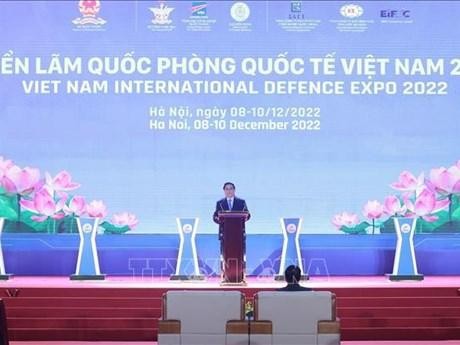 El primer ministro vietnamita, Pham Minh Chinh, en la ceremonia. (Fotografía: VNA)
