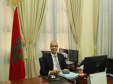 El embajador marroquí en Vietnam, Jamale Chouaibi. (Fotografía: VNA)